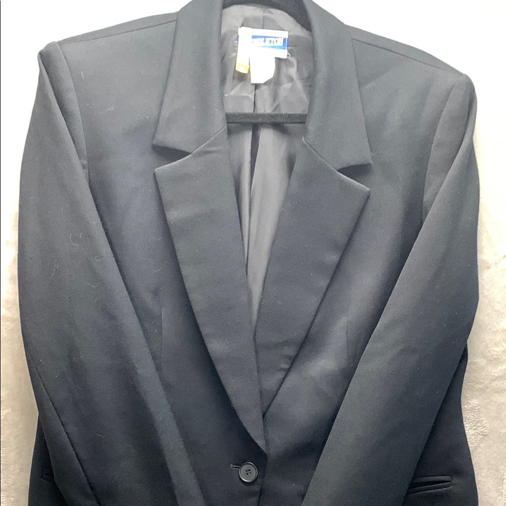 PENDELTON | SIZE 8 WOMENS CLASSIC FITTED JACKET BLAZER | BLACK - Picture 11 of 16